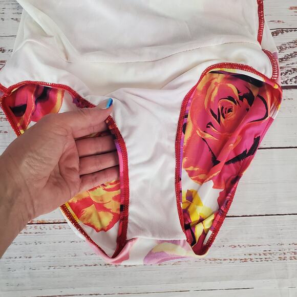 Jantzen Multicolor Swim Suit 8 Floral One Piece Bathing Suit Beach Pool Tropical - Picture 10 of 12